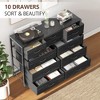 Dresser for Bedroom TV Stand for 55” TV, Entertainment Center with 10 Drawers - 4 of 4