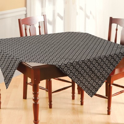 C&F Home 52" x 52" Borrego Black Table Topper