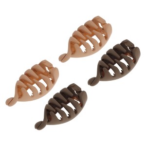 Unique Bargains Women's Grace Banana Hair Clips 4 Pcs - 1 of 4