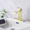 LunaLulink Waterfall Spout Bathroom Faucet,Single Handle Bathroom Vanity Sink Faucet - 2 of 4