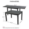 Kozyard Villa Expandable Patio Dining Table Adjustable Aluminum Outdoor Furniture for Backyard Deck Garden - 2 of 4