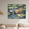 Art Remedy Monet Water Lilies Dog Rustic Chic Farmhouse Wall Art Framed - 2 of 4
