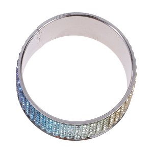 Unique Bargains Napkin Rings Faux Crystal-Studded Iron Rhinestone 1 Pc - 1 of 3