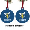 University of Rochester Primary Logo Aluminum Holiday Christmas Tree Ornament - 2 of 4