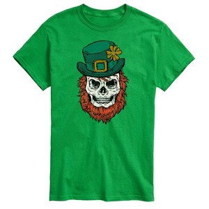 Men's - Instant Message - Leprechaun Skull Short Sleeve Graphic T-Shirt - 1 of 4