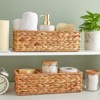 Farmlyn Creek 2 Pack Decorative Water Hyacinth Storage Baskets With 3  Compartments For Bathroom, Laundry Room, Nursery : Target