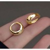3Pairs Gold Hoop Earrings Set for Women Trendy Chunky Huggie Dainty Earring for Women Teens - 3 of 4