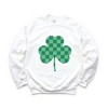Simply Sage Market Women's Graphic Sweatshirt Checker Shamrock - 3 of 4