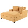 Whisen Classic Design Oversized Chaise Lounge Chair with Soft Fabric and Solid Wood Legs - 4 of 4