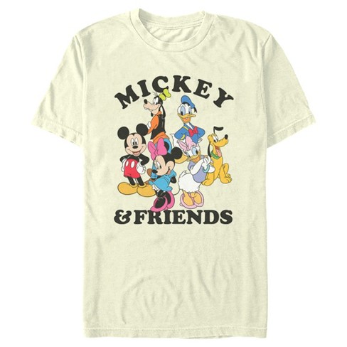 Men's Mickey & Friends Distressed Rainbow Friends T-shirt - Light Blue -  Medium : Target