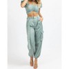 Women's CROP + CARGO JOGGER PANT SET - SUNDAYUP - 2 of 4