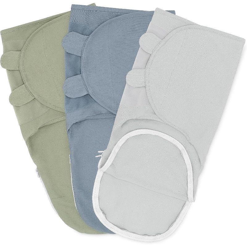 Swaddle Blankets for Baby Girl & Boy with Easy Access Zipper for Diaper Changes, 1 of 6