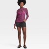 Black History Month Women's Printed Mesh Turtleneck Top - Pink - 3 of 4