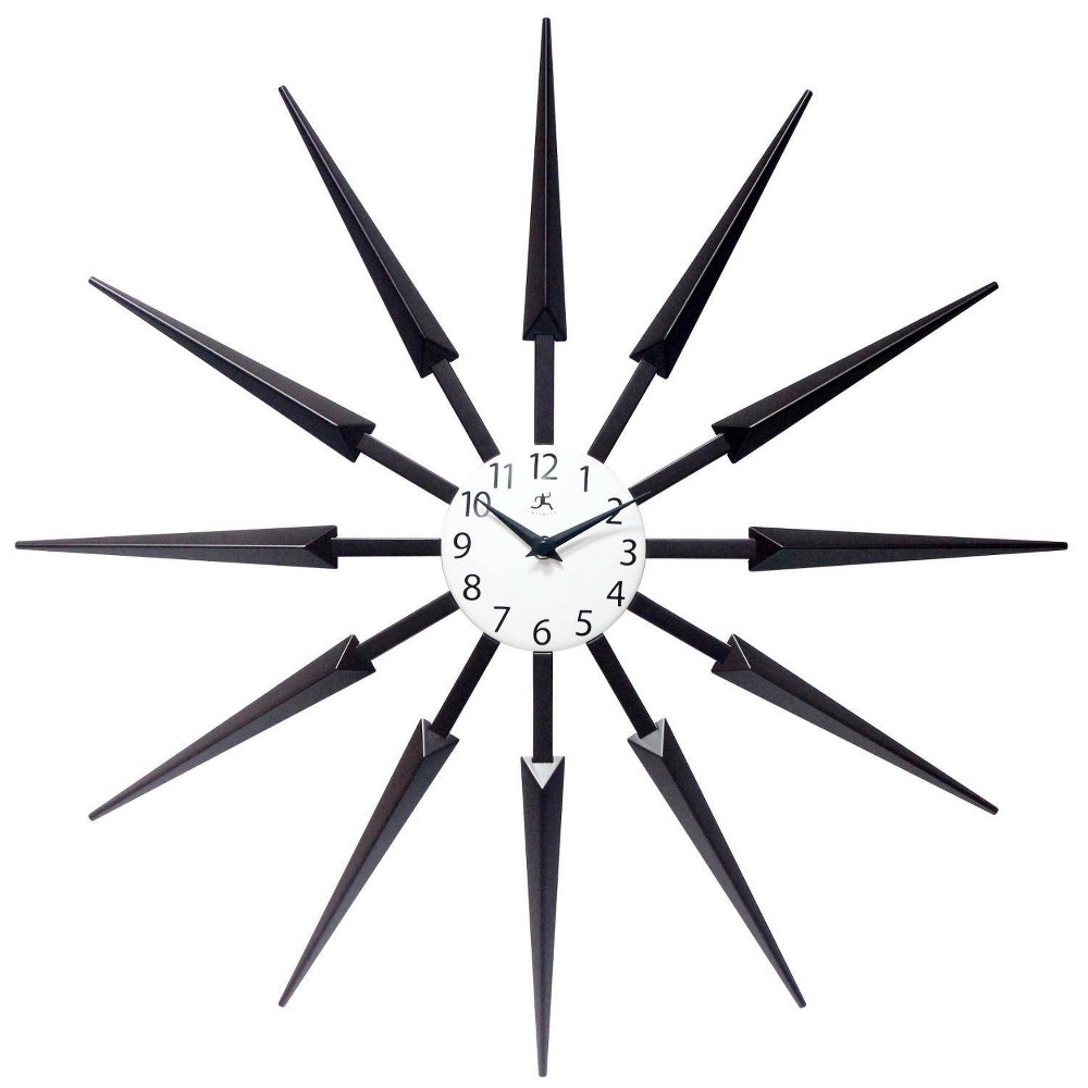 Photos - Wall Clock 24.5" Celeste  Dark Brown - Infinity Instruments: Modern Starbur