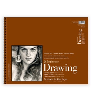 Strathmore 400 Series Drawing Paper Pad, Top Wire Binding, 24 Sheet, 14x17 inch, 1 Count - 1 of 1