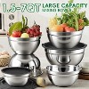 Itopfox 27PCS Stainless Steel Mixing Bowl Set with Lids, Nesting Bowls & Baking Utensils for Kitchen Prep, Measuring Cups & Spoons Included - 3 of 4