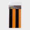 Halloween 1ct Orange/Black Striped Table Cover - Spritz™ - 3 of 3