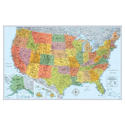 Signature Us Folded Wall Map by Rand McNally