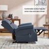 KWPZQEB Modern Recliner Chair for Adults, Home Theater Seating with Massage and Heat, Faux Leather Recliners Sofa Chair for Living Room - 4 of 4