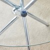 Vynxaria Round Clear Glass Dining Table with Elegant Gold Metal Legs - 4 of 4