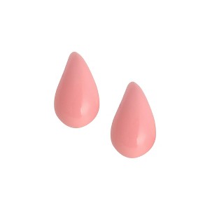 SOHI Women's Barbie Pink The Medium Teardrop Stud Earrings - 1 of 4