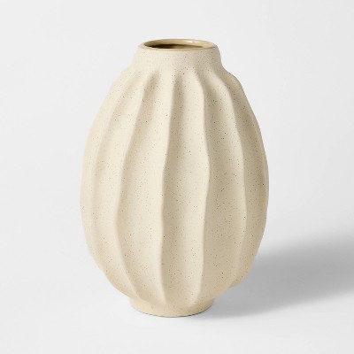 Tall Wavy Ceramic Vase - Threshold™ designed with Studio McGee