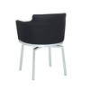 Chintaly Imports,Modern Club Arm Chair  Memory Swivel - Set of 2 - 3 of 4