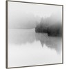 30"x30" Tranquil Lake by Nicholas Bell Framed Canvas Wall Art Print - Amanti Art: Polystyrene Frame, Pine Trees - 2 of 4