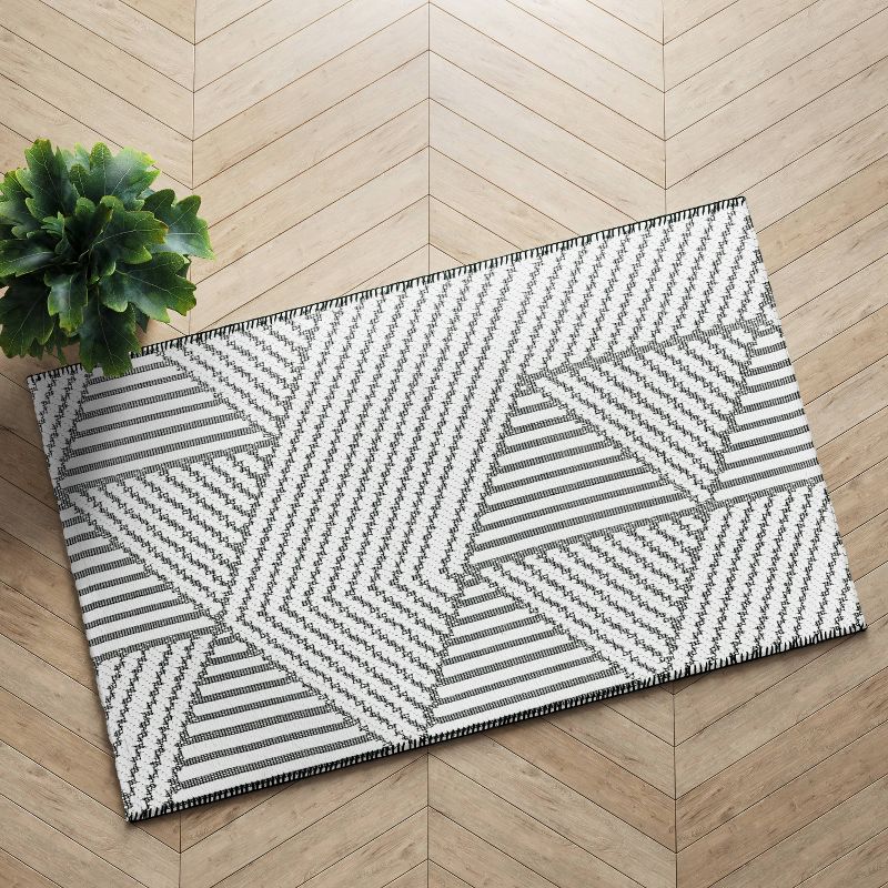 2&#39;3&#34;x3&#39;9&#34; Washable Geo Accent Rug Gray - Project 62&#8482;, 3 of 12