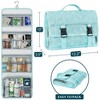 PAVILIA Travel Hanging Toiletry Bag Women Men, Large Capacity Makeup Kit, Waterproof Cosmetic Storage Organizer Case - 2 of 4