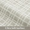 Checkered Easy Jute, Super Soft Rug for Bedroom, Soft Shaggy Plush for Bedroom Dining Room Non-Slip Stain Resistant Under Table Rug - 3 of 4