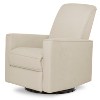 Evolur Raleigh Upholstered Plush Seating Glider Swivel, Glider For Nursery In Light Sand - 3 of 4