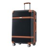 Cesicia 3 Piece ABS Durable Lightweight Luggage Set, double spinner 8 wheels Suitcase with TSA Lock,  20inch, 24inch, 28inch - 3 of 4