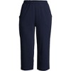 Lands' End Women's Sport Knit High Rise Elastic Waist Capri Pants - 2 of 2