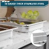 Commercial Grade 6 Pack Size Food Pan, Stainless Steel Steam Table Pans, Restaurant Supplies Stainless Buffet Pans - 4 of 4