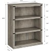 5-Shelf Bookcase, 67.4" Tall Wooden Bookshelf with Storage, Farmhouse Display Shelves for Home & Office - 2 of 4