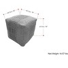 NicBex Modern Pouf Ottoman, Multifunctional Footstool for Living Room and Bedroom, Simple and Stylish Design - 3 of 4