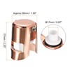 Unique Bargains Reusable Vacuum Stainless Steel Wine Stoppers for Champagne Beer - 2 of 4