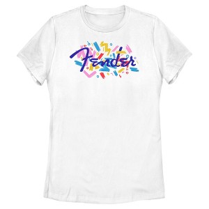 Women's Fender Retro Confetti Logo T-Shirt - 1 of 4