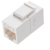 Monoprice 8P8C RJ45 Cat6 Inline Coupler Type Keystone Jack - White, Fits All Standard Keystone Wall Plates And Panels - 3 of 4