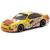Nissan Silvia (S14) Vertex RHD "Hai Dudu - IMX Special Edition" Yellow & Orange with Graphics 1/64 Diecast Model by Tarmac Works - 2 of 4