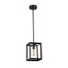 Chloe Lighting Ironclad Industrial-Style 1 Light Rubbed Bronze Ceiling Mini Pendant 7"Shade - 4 of 4