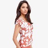 Calypsa Women's 2in1 Adjustable Sleeve Swim Top - 4 of 4