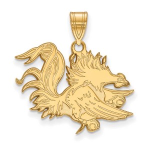 Black Bow Jewelry 14k Yellow Gold South Carolina Gamecocks NCAA Large Pendant - 1 of 3