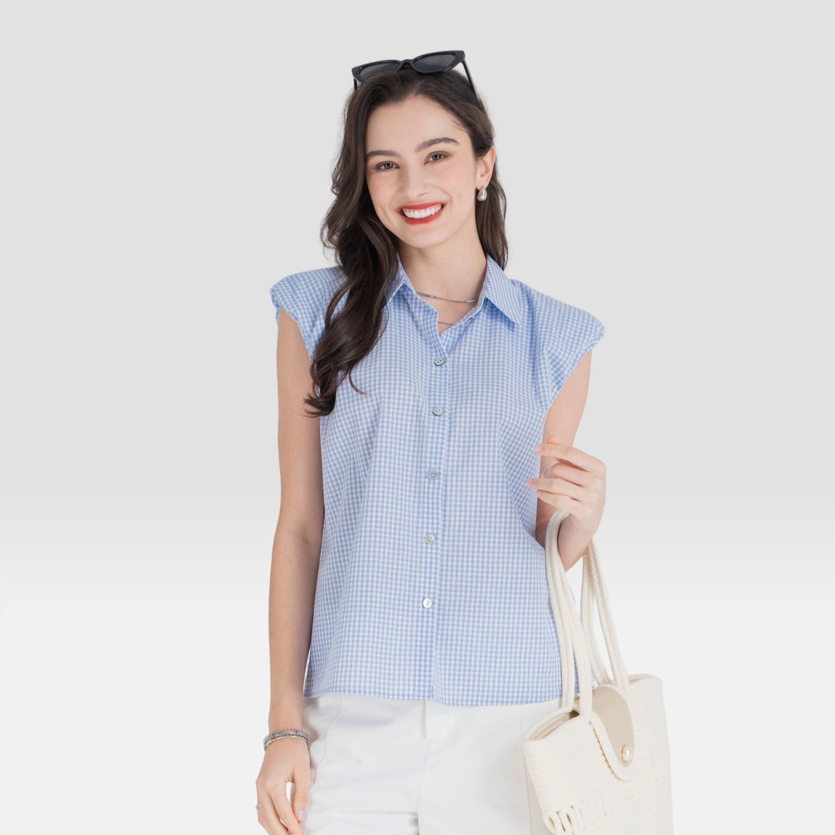 Women's Puff Shoulder Shirt - A New Day™