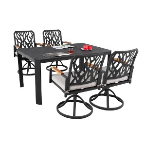UNISOAR 5PC Outdoor Patio Aluminum Furniture Set - 1 of 4