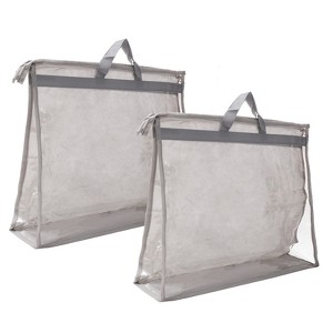 Unique Bargains Unique Handbag Dust Bags,  Purse Storage Organizer  PVC Dustproof Handbag Cover Transparent Purse Protector - 1 of 4