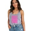 Simply Sage Market Sweet Summer Time Block Distressed Racerback Tank - 2 of 4