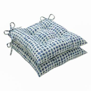 2pk Outdoor/Indoor Wrought Iron Seat Cushion Alauda - Pillow Perfect