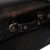 vidaXL Storage Bench 43.7 in. Dark Brown Solid Wood Pine&Faux Leather - 4 of 4